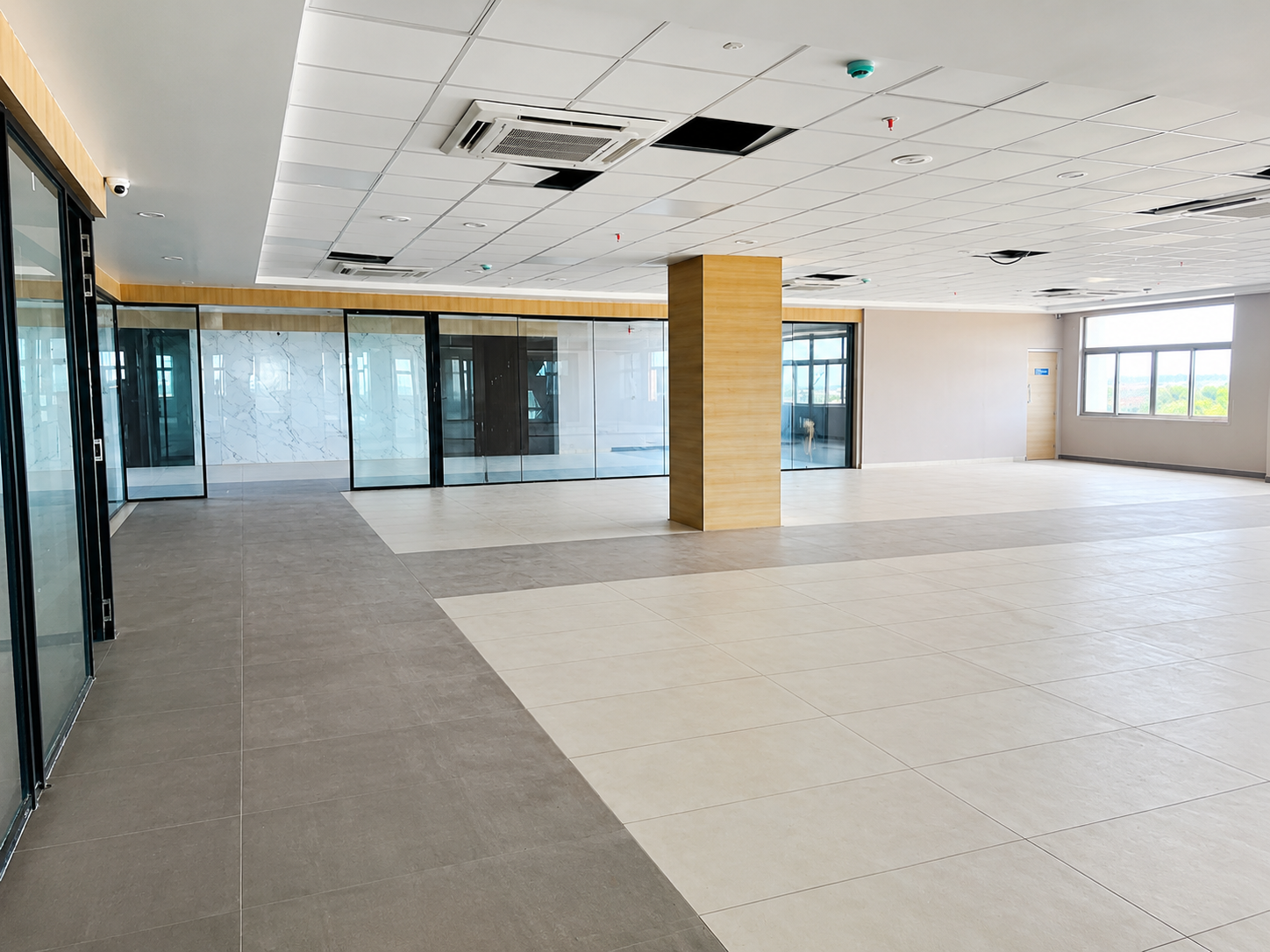 Open office view on the 3rd floor at ZenoVus Park